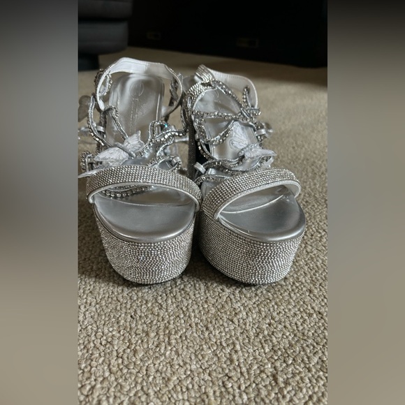Poster Girl Rhinestone Platform Heels - Picture 3 of 3
